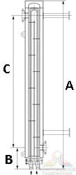 Схема кожухотрубного теплообменника Pharma-line 3 - 2.0